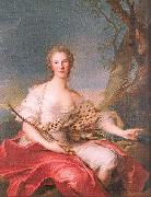 Jean Marc Nattier Madame Bouret as Diana oil